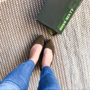 Miss Sixty -  Suede Wedges, Tan